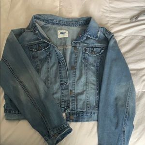 Lightly distressed jean jacket
